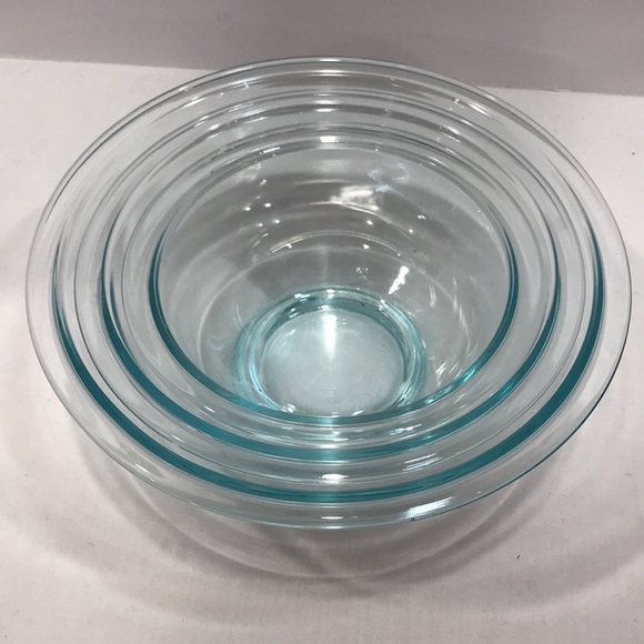 Corningware Kitchen 3 Set Vintage Pyrex Nesting Mixing Bowls Poshmark
